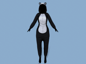 kigurumi panda 3D-Modell