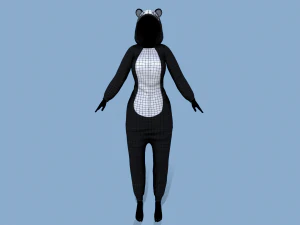 kigurumi panda 3D Model