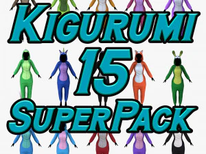 collection kigurumi superpack 15 3D Model