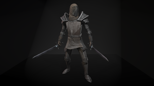 desert knight 3Dモデル .c4d .max .obj .3ds .fbx .stl .blend 