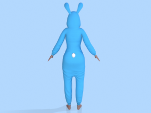 girl kigurumi bunny Modelo 3D