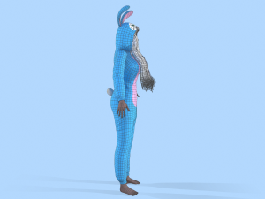 girl kigurumi bunny Modelo 3D