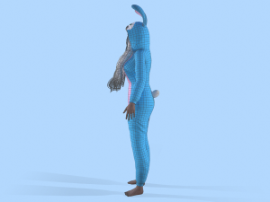 girl kigurumi bunny Modelo 3D