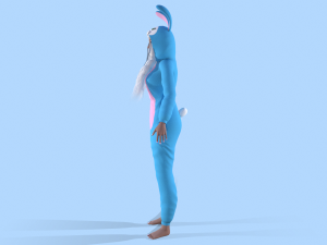 girl kigurumi bunny Modelo 3D