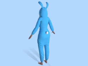 girl kigurumi bunny Modelo 3D