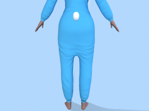 girl kigurumi bunny Modelo 3D