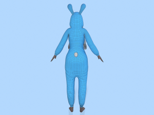 girl kigurumi bunny Modelo 3D