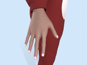 girl kigurumi bunny 2 3Dモデル