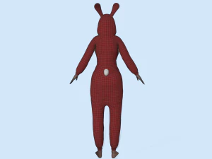 menina coelho kigurumi 2 Modelo 3D