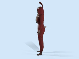 menina coelho kigurumi 2 Modelo 3D