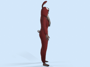 girl kigurumi bunny 2 3Dモデル