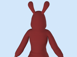 girl kigurumi bunny 2 3Dモデル