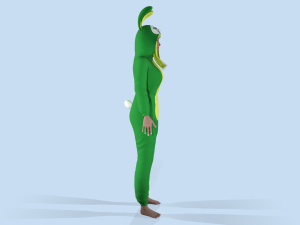 girl kigurumi bunny 3 Model 3D