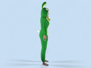 girl kigurumi bunny 3 3D Model