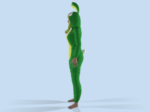 girl kigurumi bunny 3 Model 3D