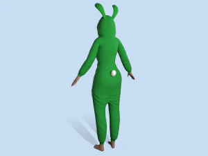 girl kigurumi bunny 3 3D Model