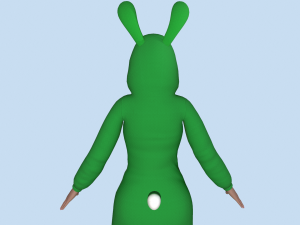 girl kigurumi bunny 3 Model 3D