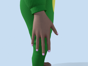 girl kigurumi bunny 3 Model 3D
