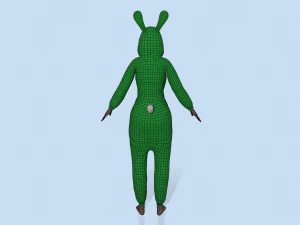 girl kigurumi bunny 3 3D Model
