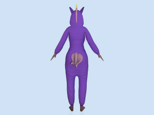 girl kigurumi unicorn 3D Model