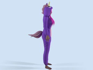 girl kigurumi unicorn 3D Model