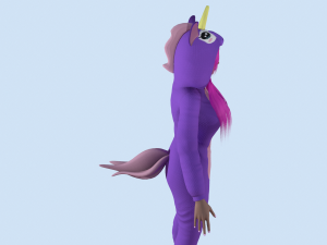 girl kigurumi unicorn 3D Model