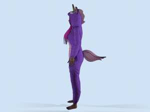 girl kigurumi unicorn 3D Model