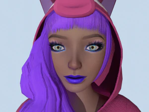 dziewczyna jednorożec kigurumi 2 Model 3D