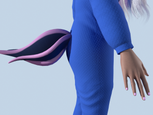 girl kigurumi unicorn 3 Modelo 3D