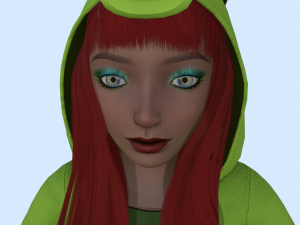 girl kigurumi unicorn 4 3D Model