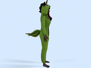 girl kigurumi unicorn 4 3D Model