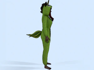 girl kigurumi unicorn 4 3D Model