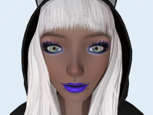 girl kigurumi cat 2 3D Model