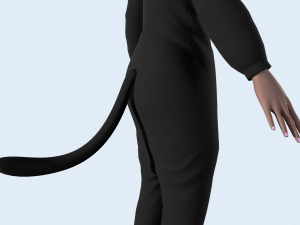 girl kigurumi cat 2 3D Модель