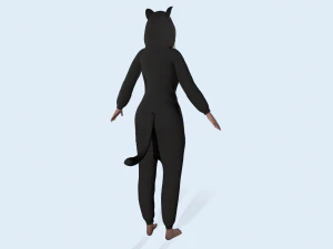 girl kigurumi cat 2 3D Model