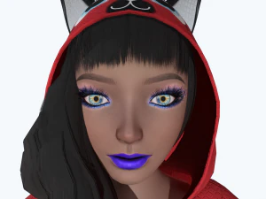 girl kigurumi cat 3 3D Model