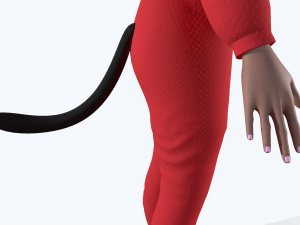 girl kigurumi cat 3 3D Model