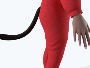girl kigurumi cat 3 3D Model