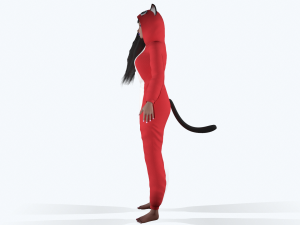 girl kigurumi cat 3 3D Model