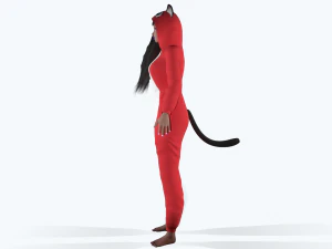 girl kigurumi cat 3 3D Model