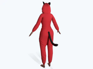 girl kigurumi cat 3 3D Model