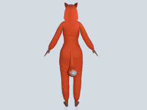 girl kigurumi fox 3D Model