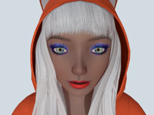 girl kigurumi fox 3D Model