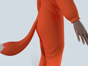 girl kigurumi fox 3D Model