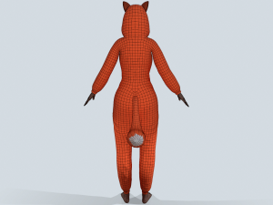 girl kigurumi fox Modelo 3D