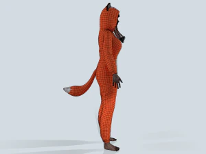 girl kigurumi fox 3D Model