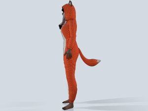 girl kigurumi fox Modelo 3D