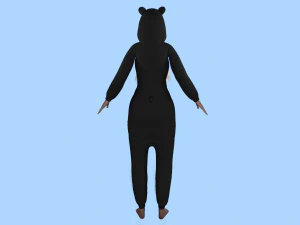 girl kigurumi panda 3D Model