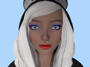 girl kigurumi panda Model 3D