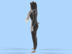 girl kigurumi panda Model 3D